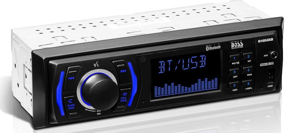 BOSS Audio Systems 616UAB Car Stereo With Bluetooth - Single DIN, MP3, Black
