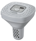 SaluSpa Hydrogenic 0.5 G/H Saltwater Chlorinator | Floating Rechargeable Saltwater Chlorinator for Pools & Hot Tubs up to 369 gal. | Battery-Operated with One-Touch Controls