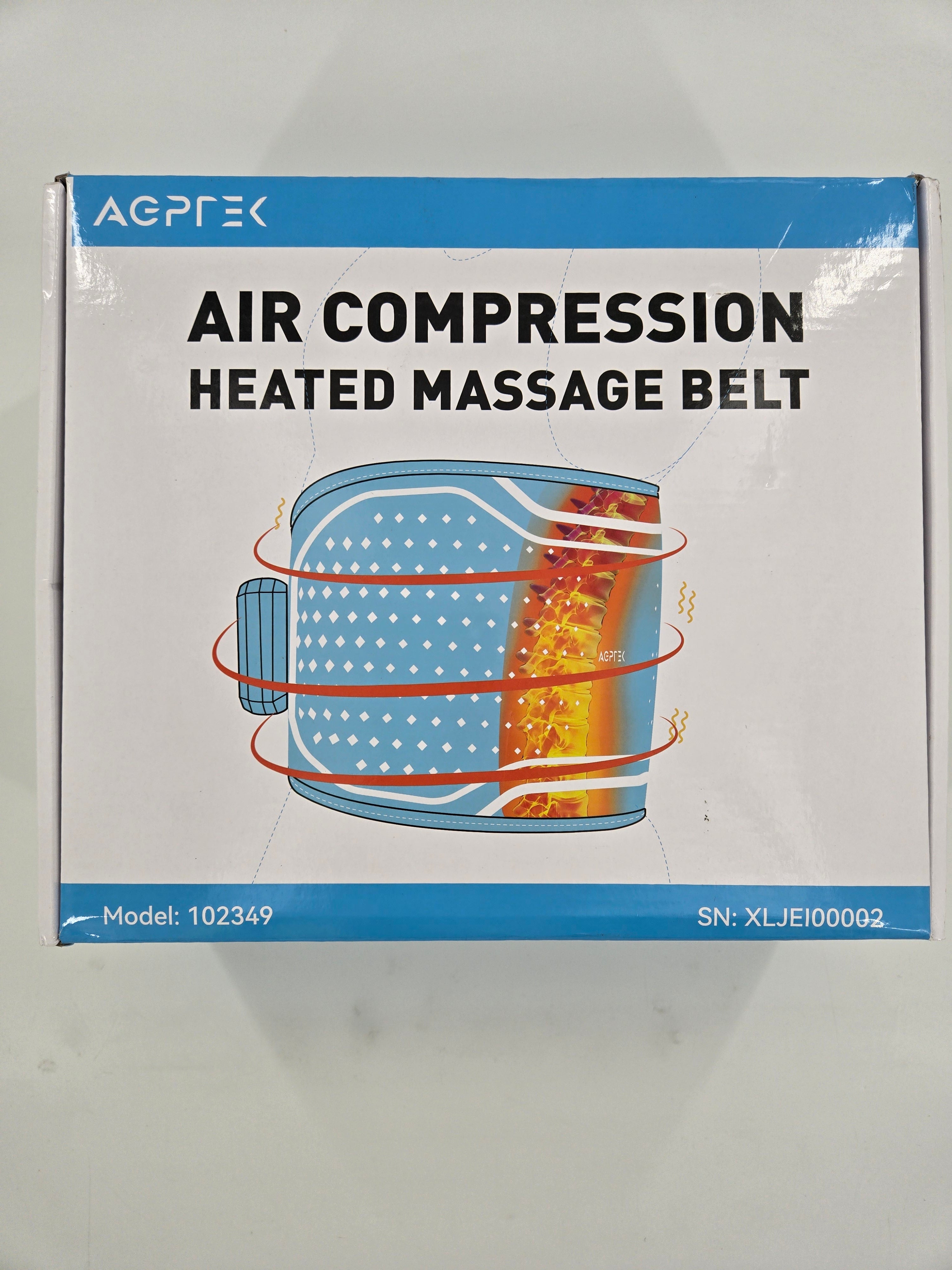 Heating Massager Belt Air Compression Vibration Lumbar Belt Heating Pad Cordless