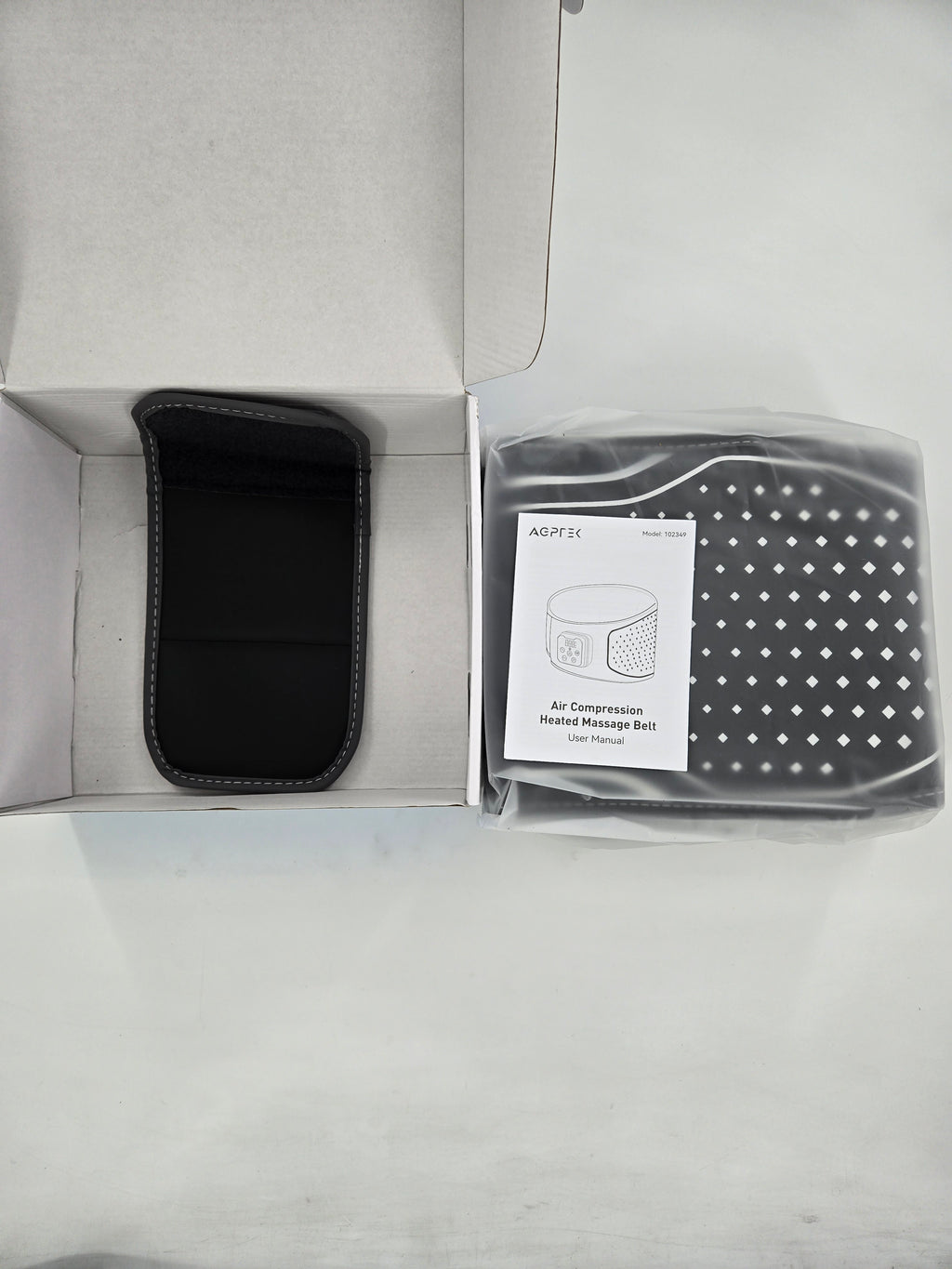 Heating Massager Belt Air Compression Vibration Lumbar Belt Heating Pad Cordless