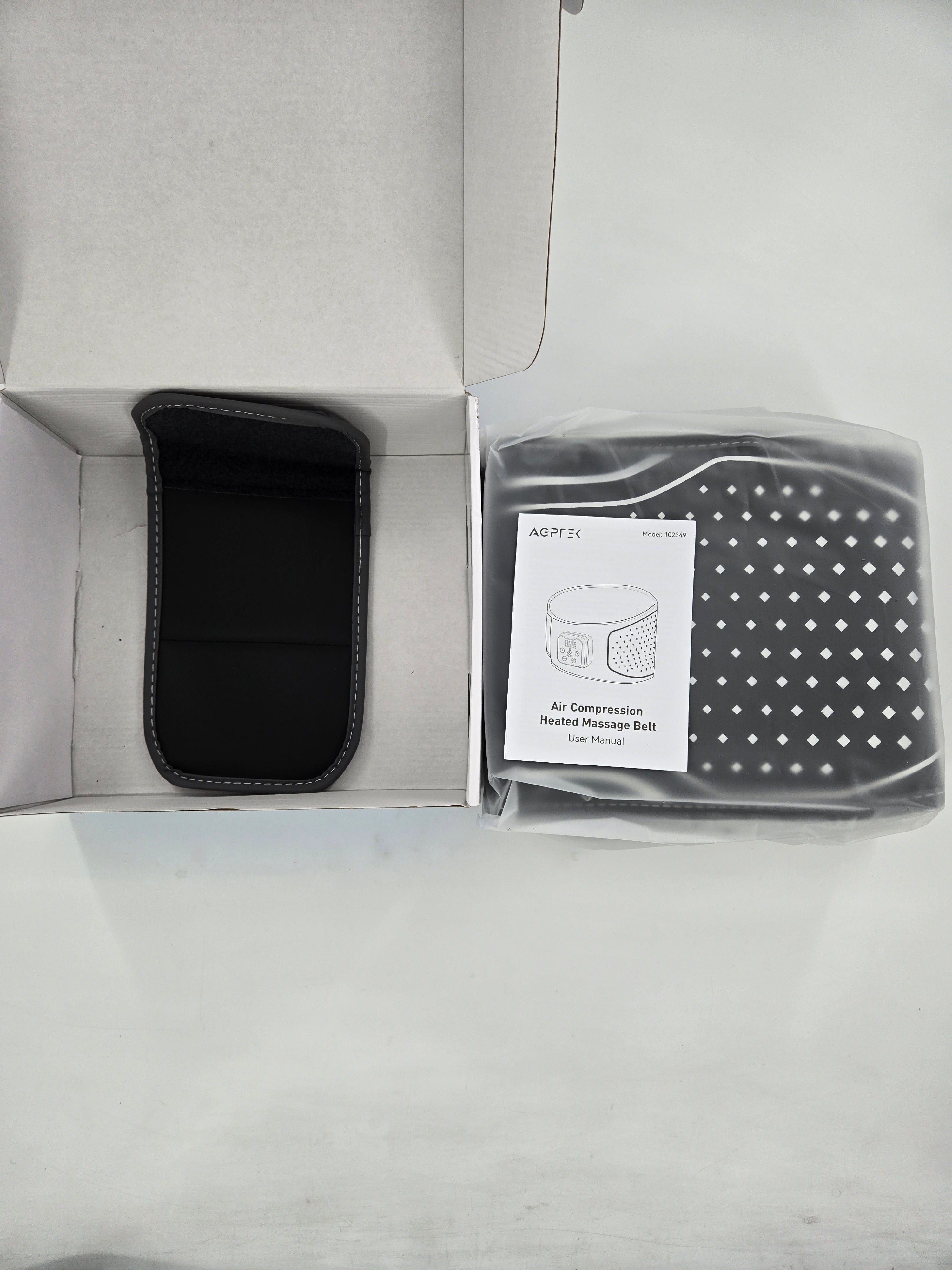 Heating Massager Belt Air Compression Vibration Lumbar Belt Heating Pad Cordless