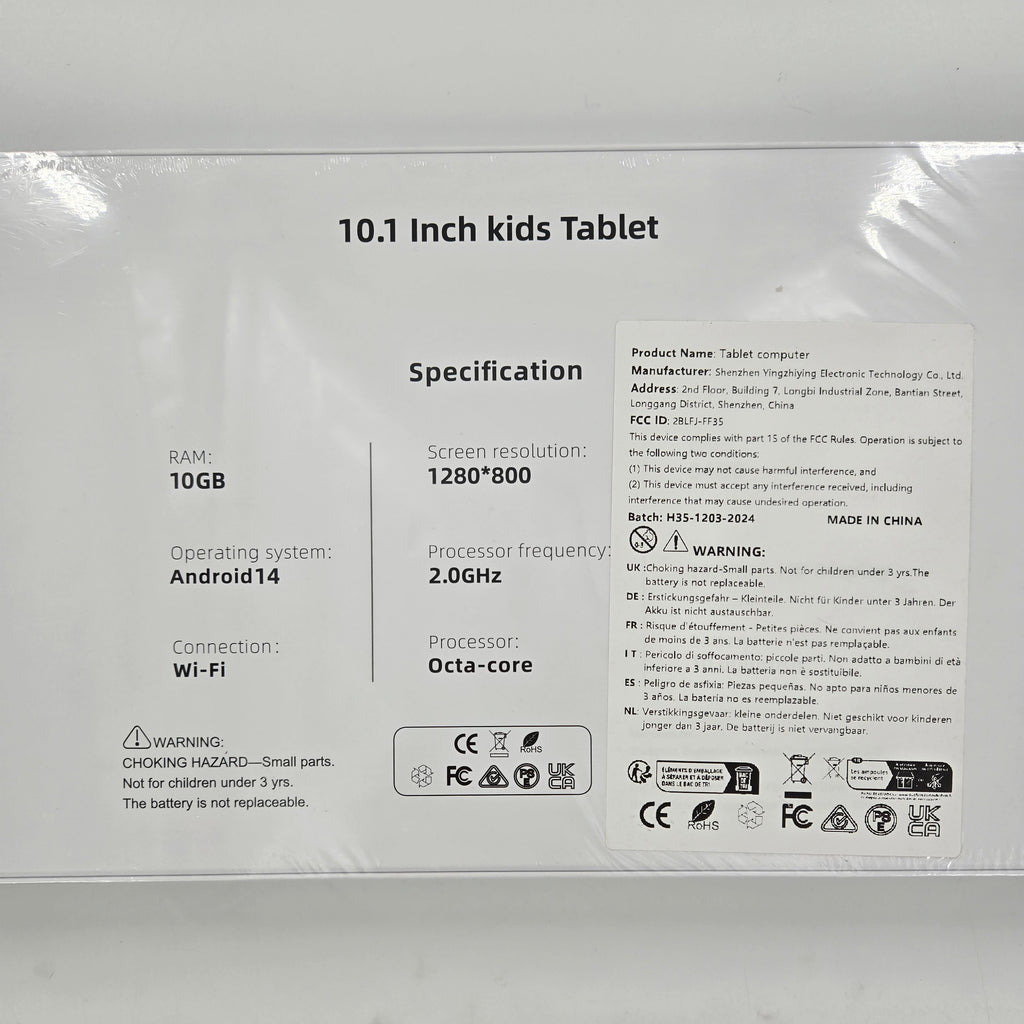 Kids Tablet, Android 14 Tablet 10 inch Octa-Core 10GB RAM 64GB ROM WiFi