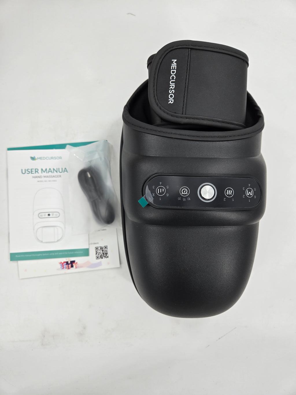 Medcursor Hand Massager With Heat Compression Rechargeable Cordless MD-HM01