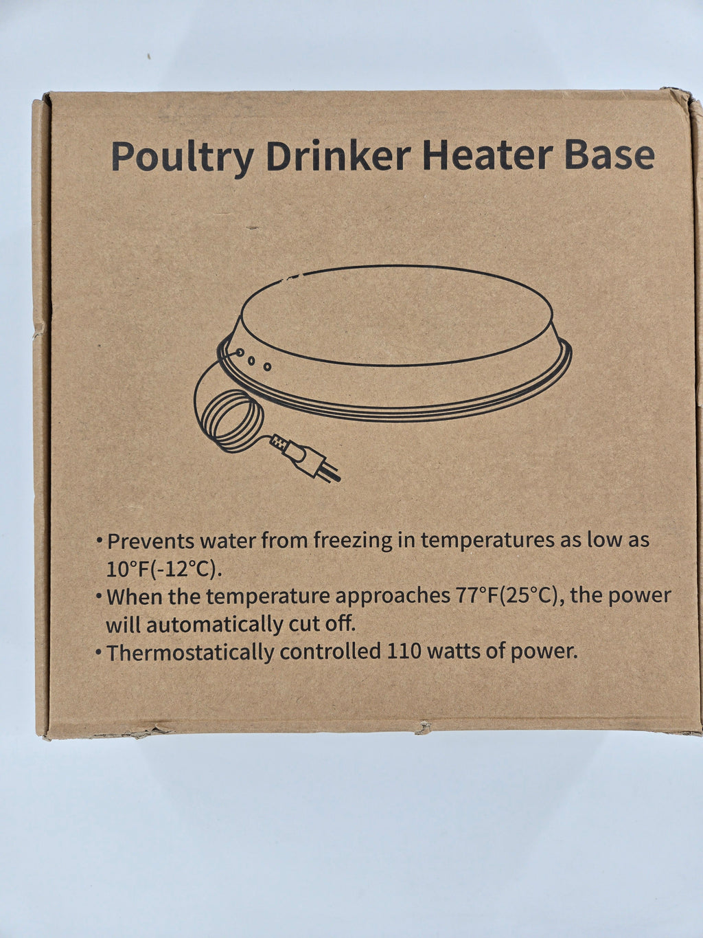 Poultry Drinker Chicken Water Heater Base