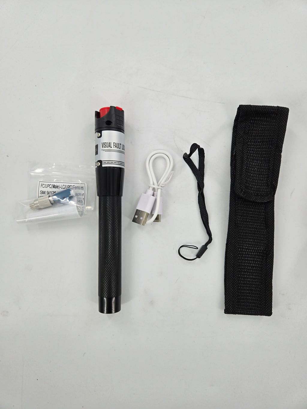 VFL-50MW Visual Fault Locator Fiber Optic Cable Tester Kit Gold-Black