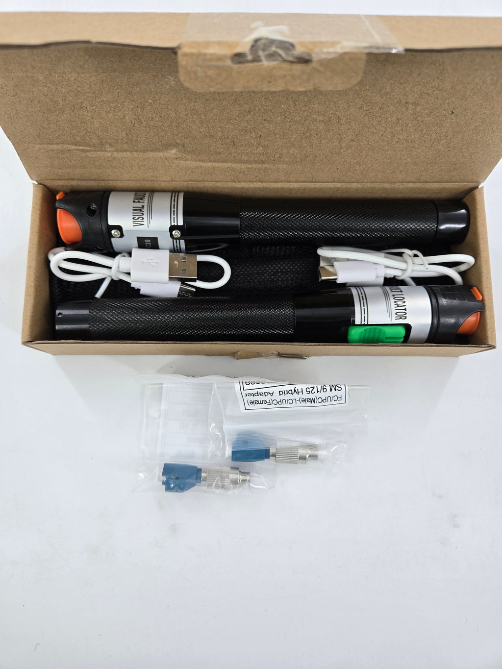 30MW30KM Visual Fault Locator Fiber Optic Cable Tester Pack of 2