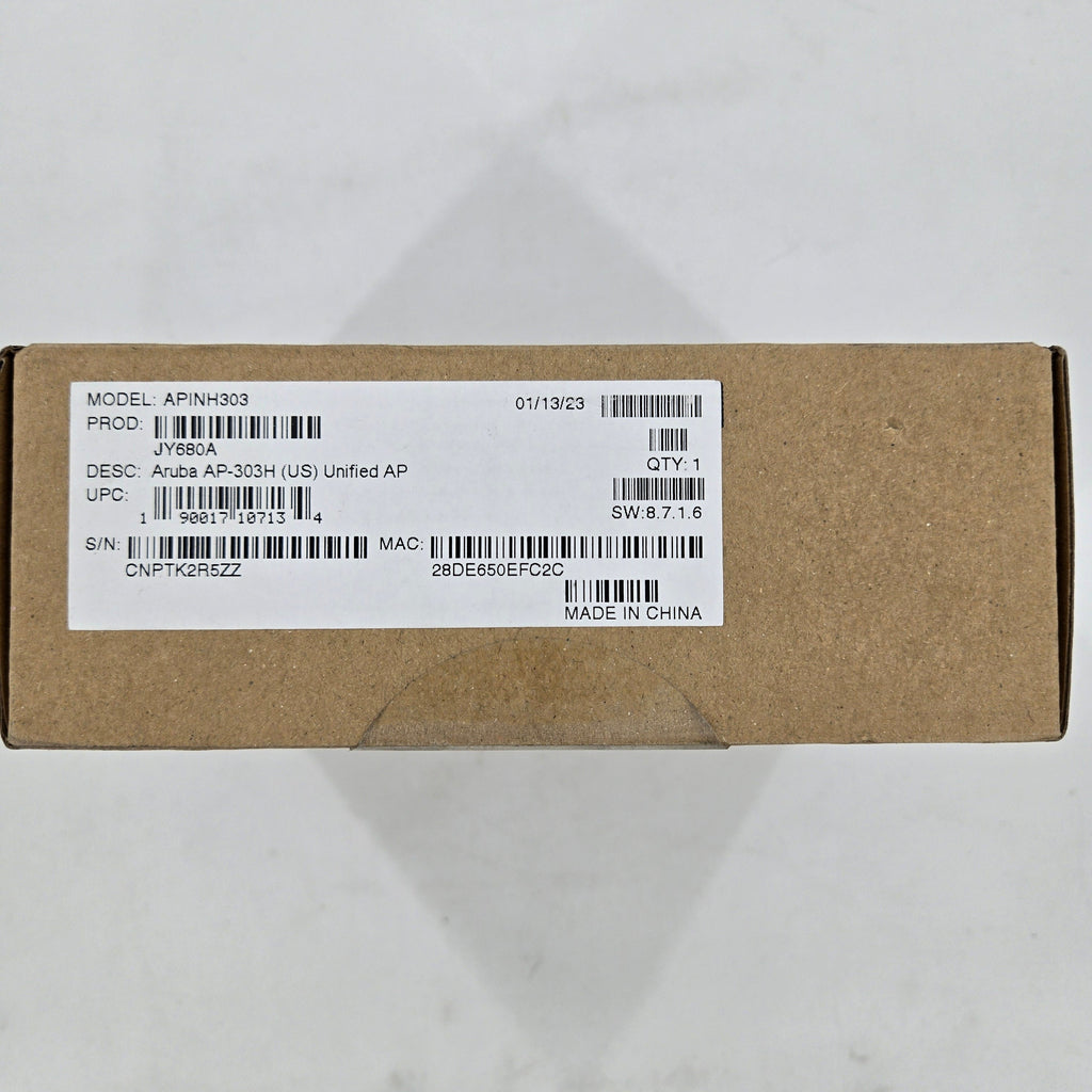 Aruba APINH303 AP-303H-US Hospitality Dual Band Wireless Access Point JY680A