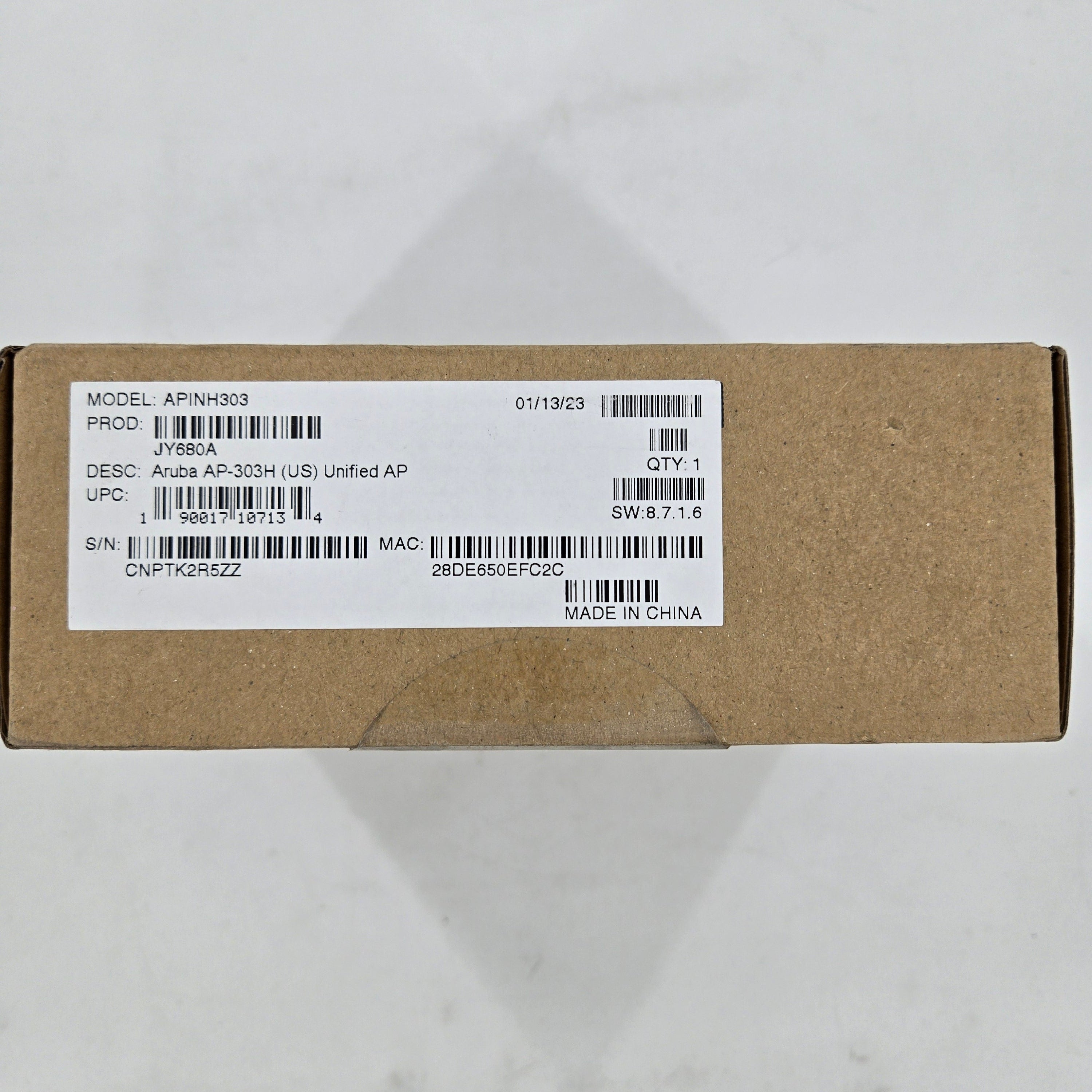 Aruba APINH303 AP-303H-US Hospitality Dual Band Wireless Access Point JY680A