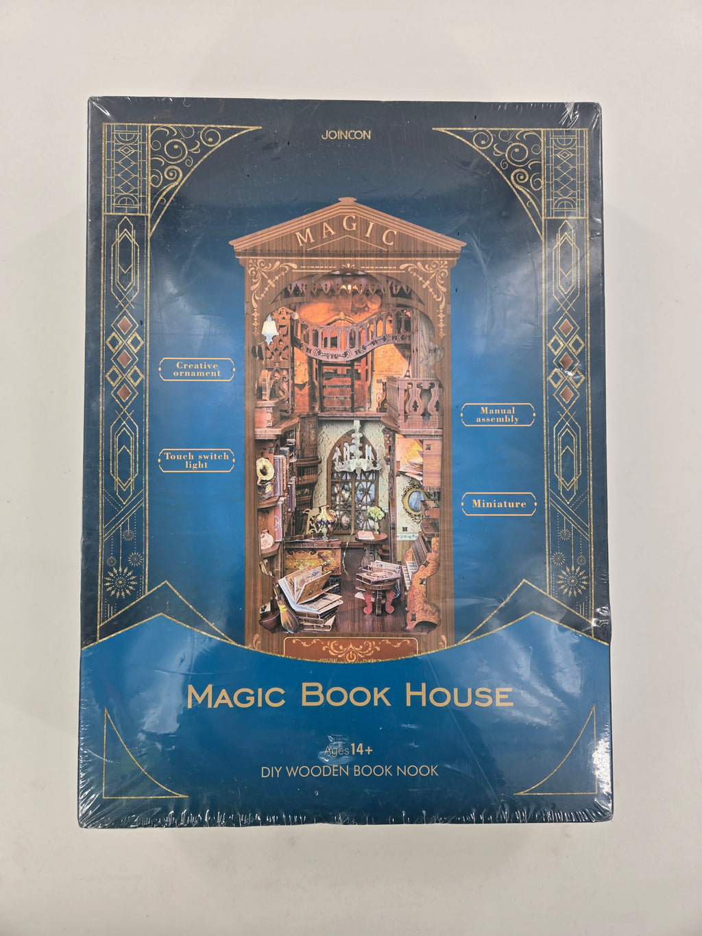 Joincon Book Nook Kit -MAGIC BOOK STORE- Miniature DIY 3D Wooden Puzzle