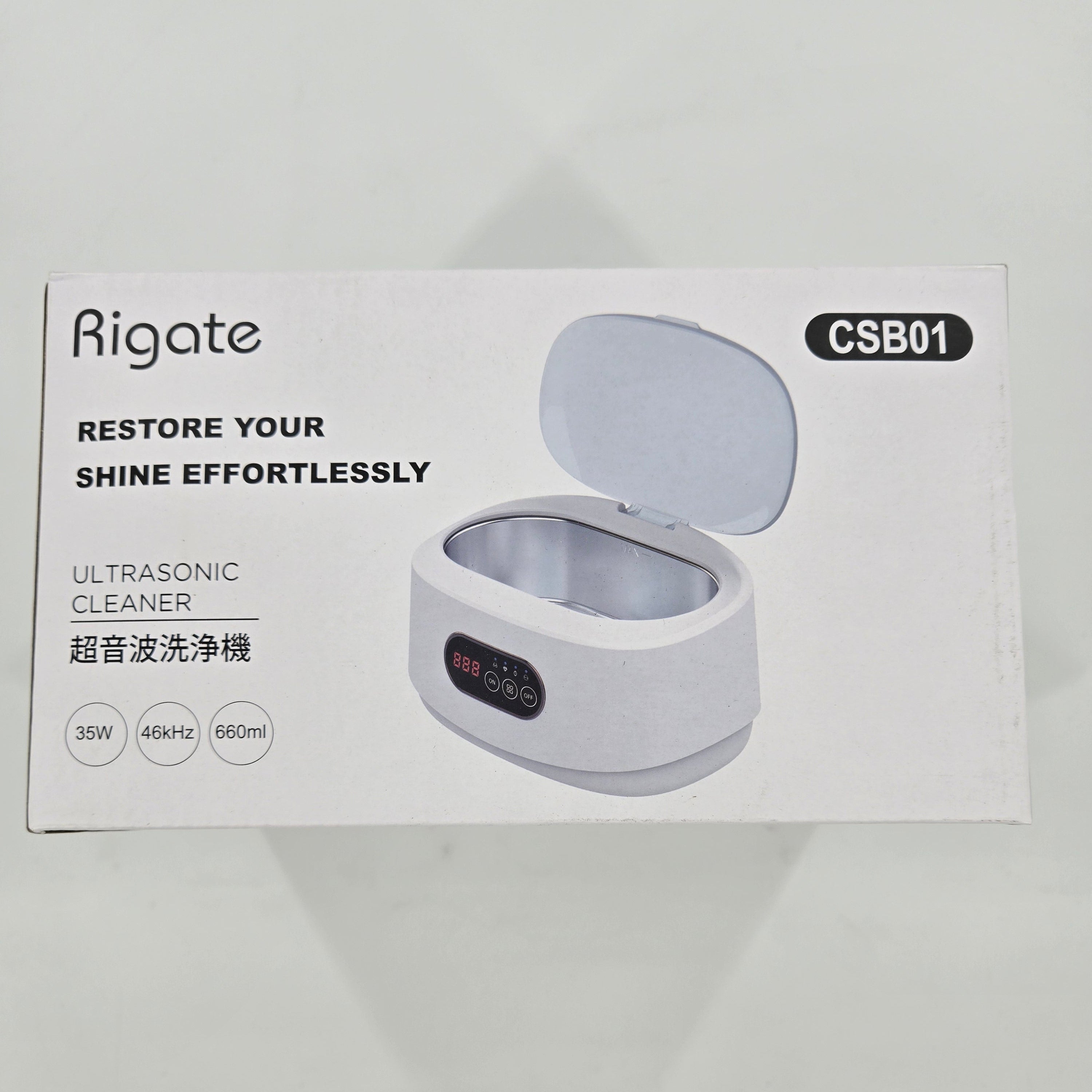 Ultrasonic Jewelry Cleaner Machine（22.3oz/660ml）with Glasses Ring Silver Eyeglass Professional Sonic Cleaning, 35W 46KHz，Watches Denture Clean