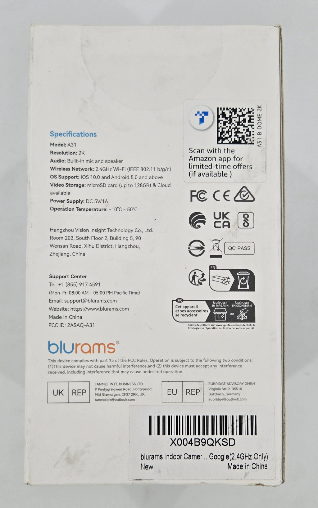 Blurams Dome Lite 2 Security Camera - Black