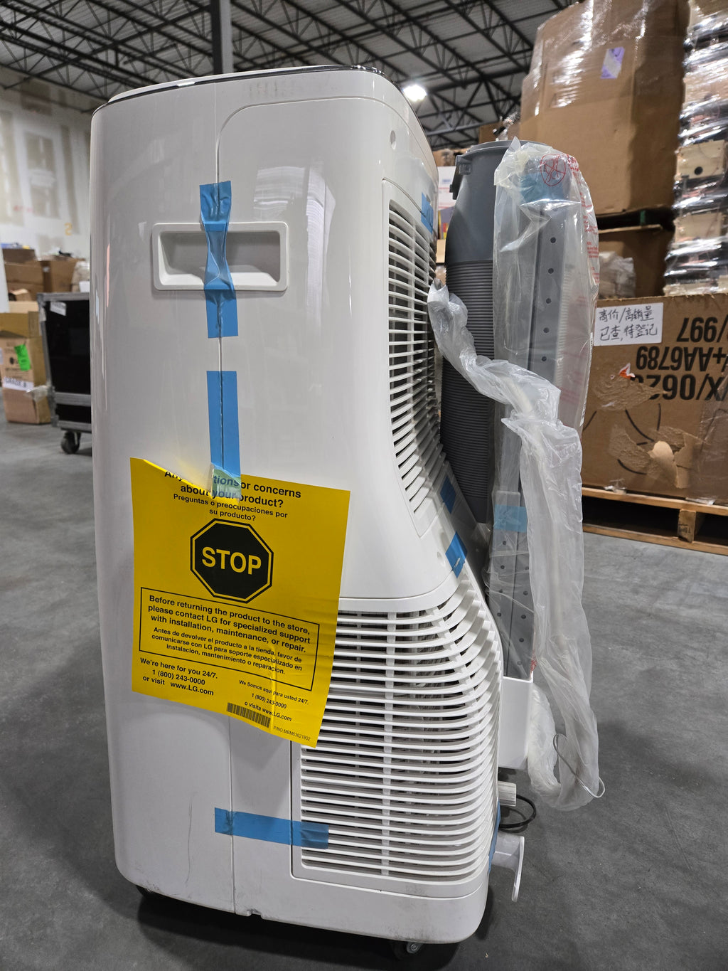 (MISSING REMOTE)LG 10,000 BTU Smart Portable Air Conditioner Dual Inverter - LP1419IVSM White