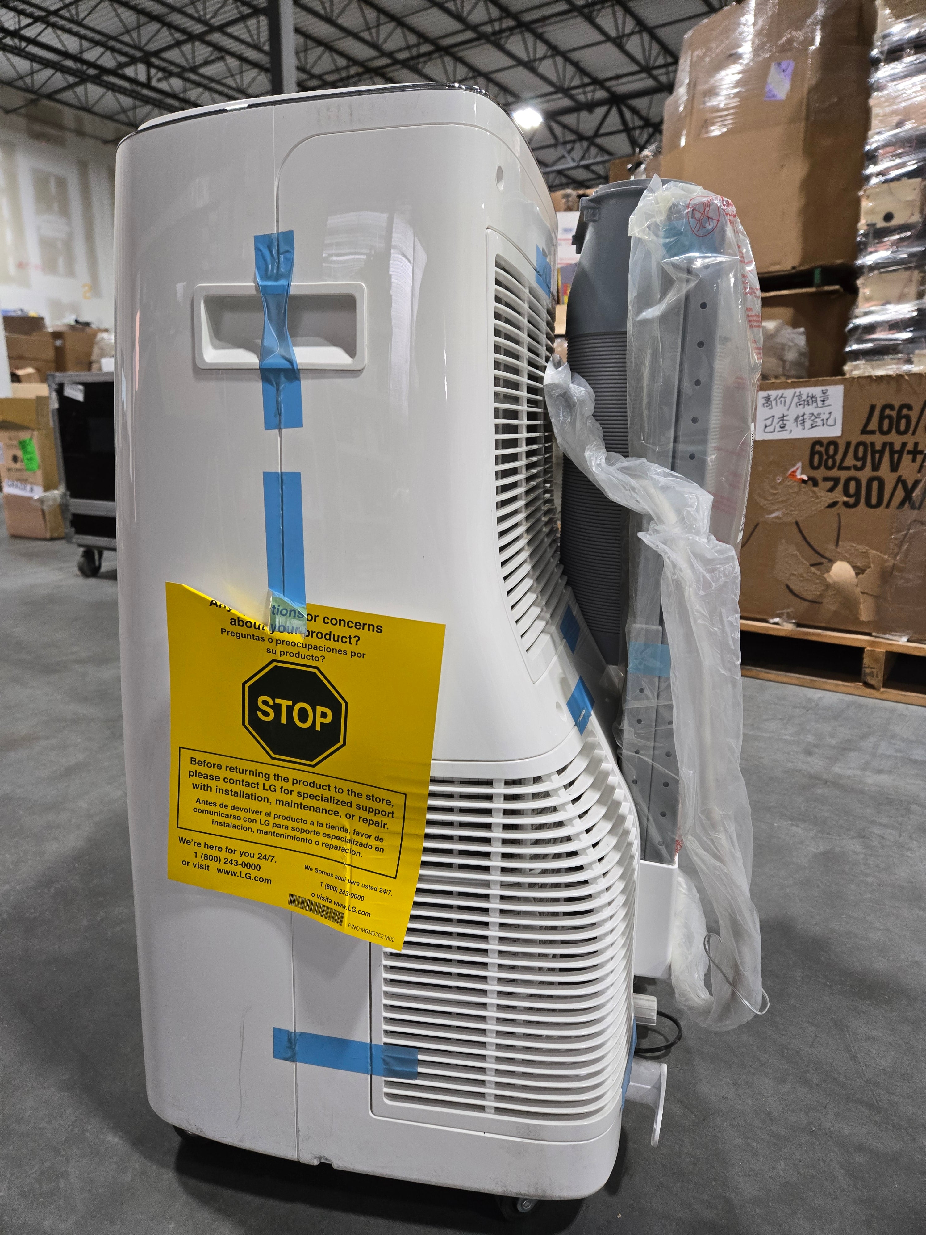 (MISSING REMOTE)LG 10,000 BTU Smart Portable Air Conditioner Dual Inverter - LP1419IVSM White