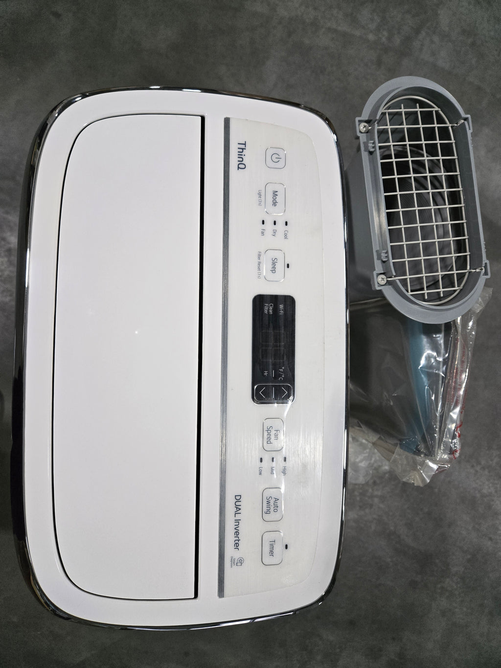 (MISSING REMOTE)LG 10,000 BTU Smart Portable Air Conditioner Dual Inverter - LP1419IVSM White