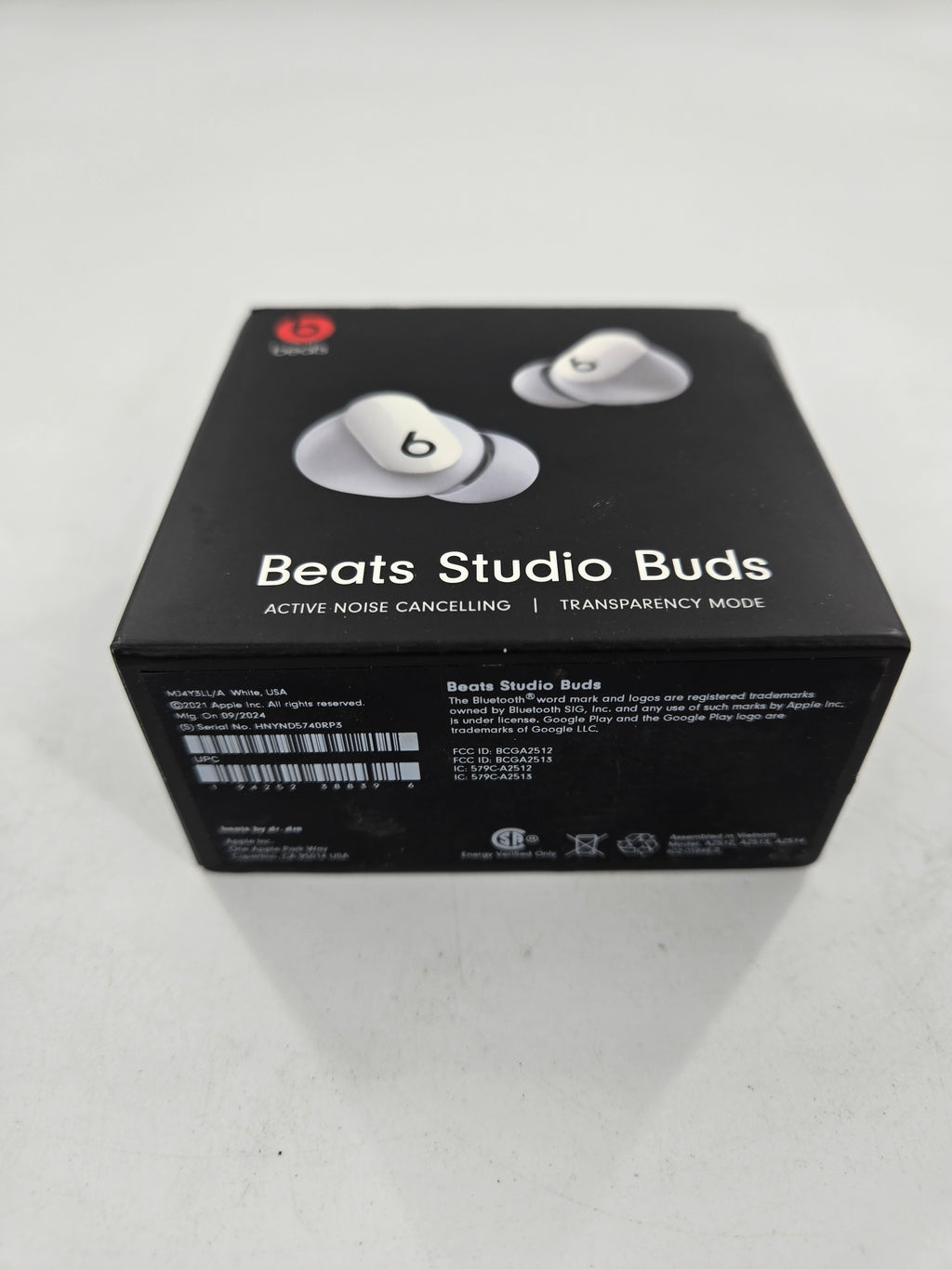 Beats Studio Buds Totally Wireless Noise Cancelling Earbuds - White (MJ4Y3LL/A)