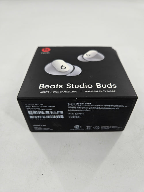 Beats Studio Buds Totally Wireless Noise Cancelling Earbuds - White (MJ4Y3LL/A)