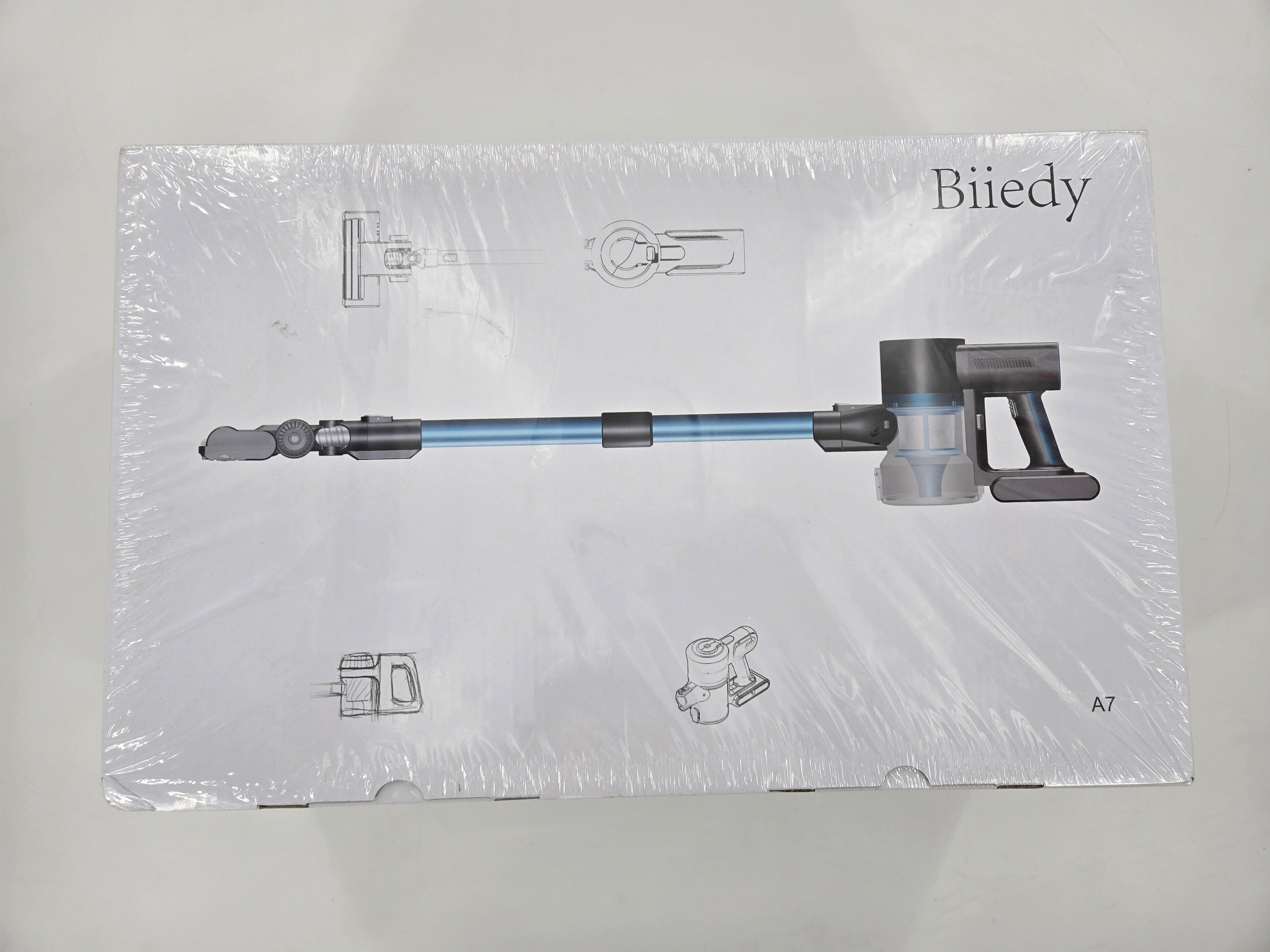 Biiedy Cordless Vacuum Cleaner 6 in 1 Lightweight Cordless Stick w/LED Touch