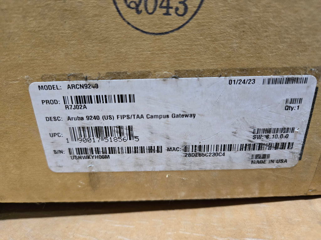 Aruba R7J02A HPE 9240 US Campus Gateway 4xSFP28 Switch
