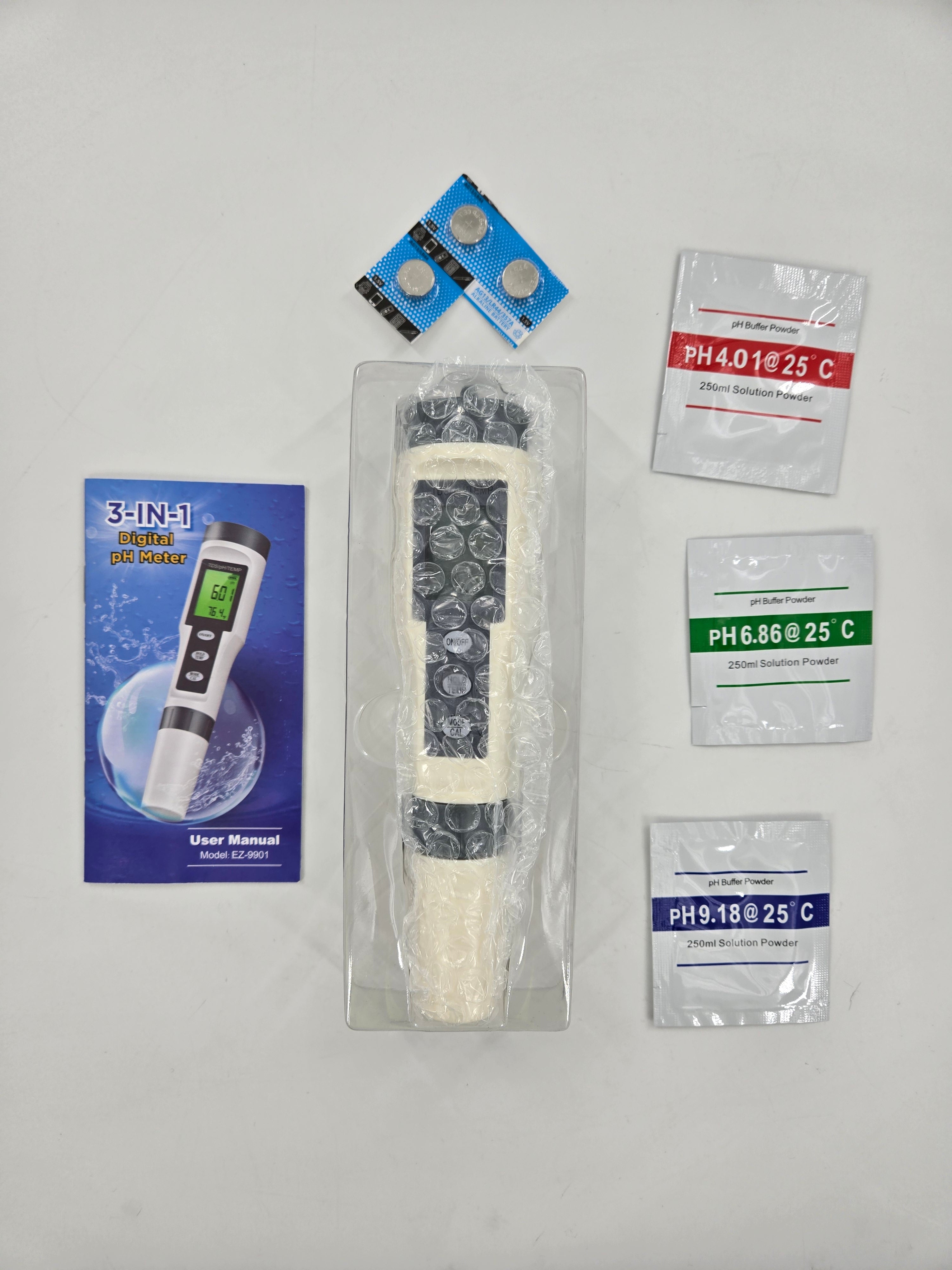 3-in-1 Digital PH/TDS/TEMP Meter w/ ATC 0.1 PH Water Quality Tester Pen