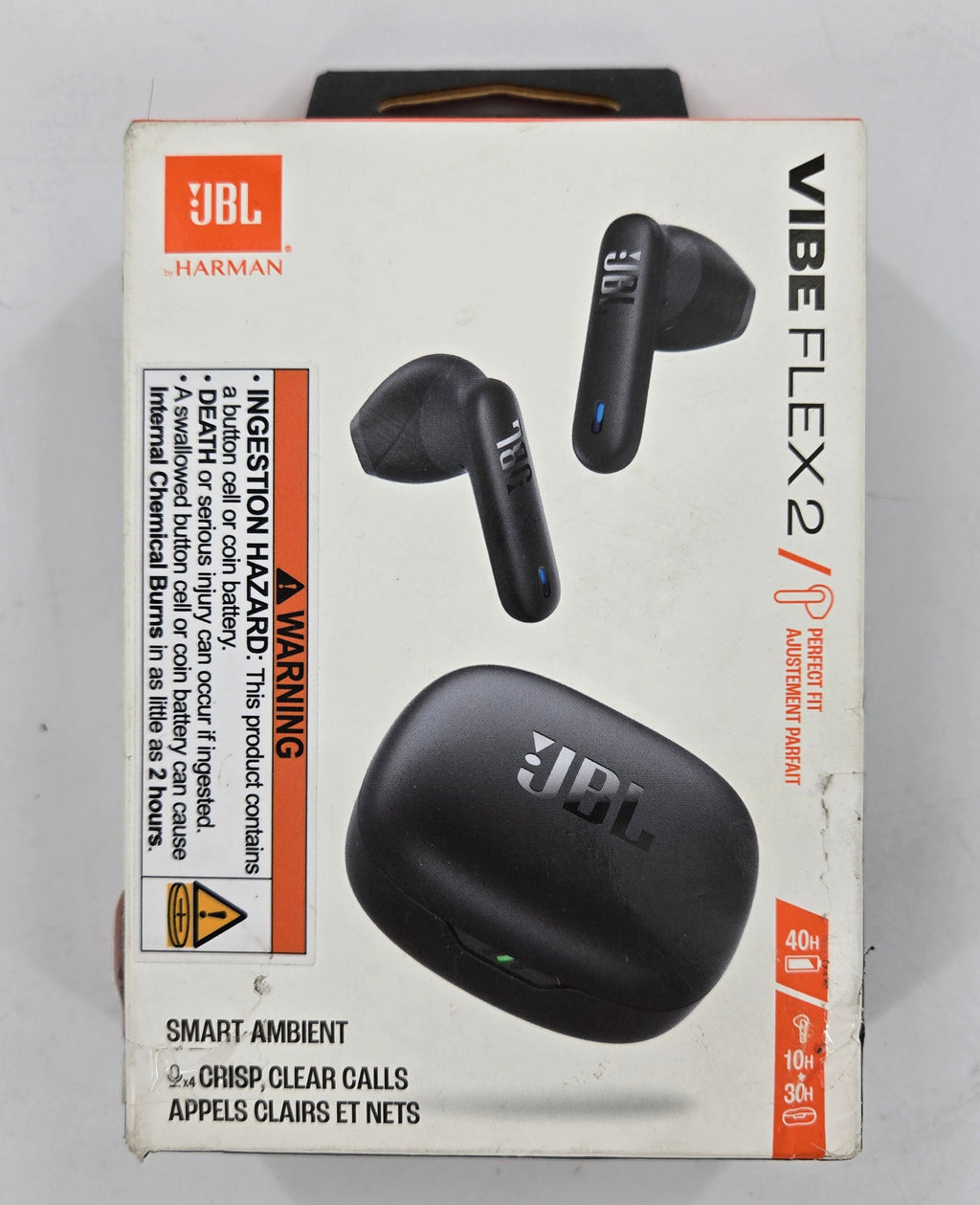 JBL Vibe Flex 2 True Wireless Bluetooth Earbuds Black