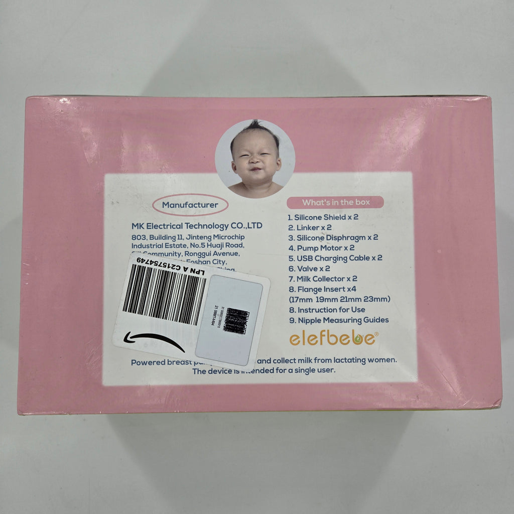 elefbebe Wearable Electric Breast Pump BP-W02 Quiet & Hands-Free
