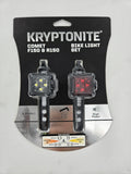 Kryptonite LED Bike Light Set Neutron F150 Front Light & R150 Rear Tail Light