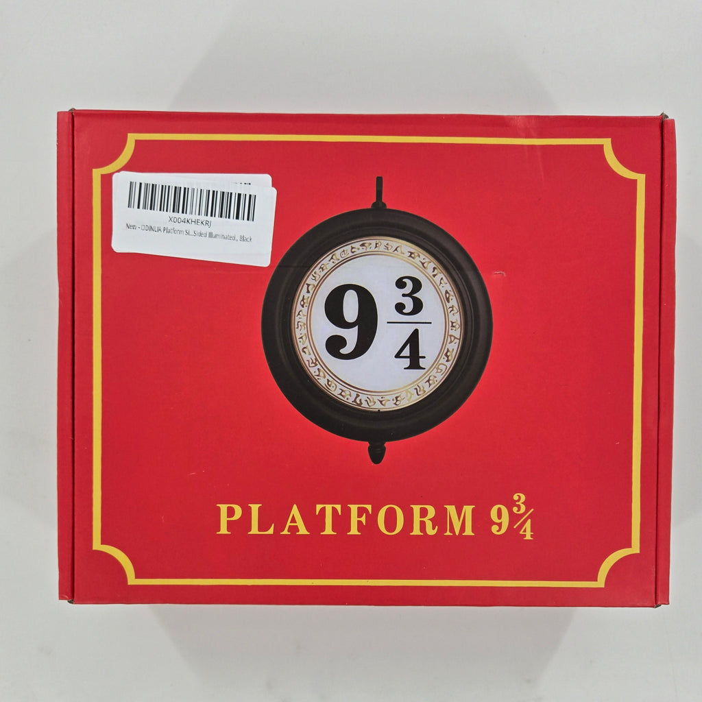 Platform 9-3/4 Night Light Sign Dual Sided Hanging Lighting Remote Control