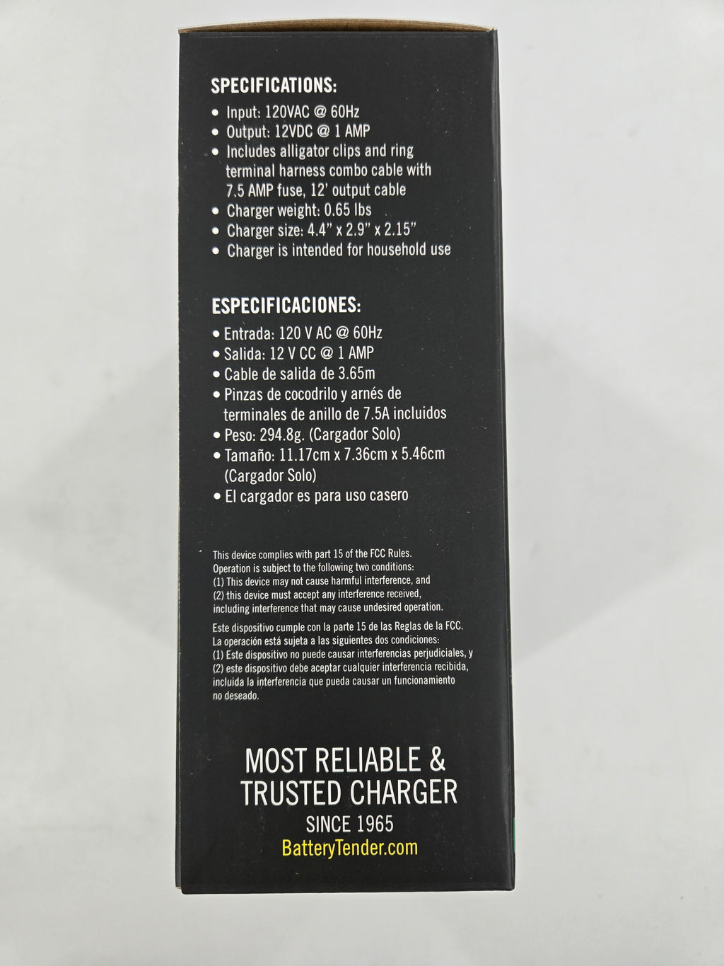 Battery Tender 1 Amp 12V Selectable Battery Charger & Maintainer