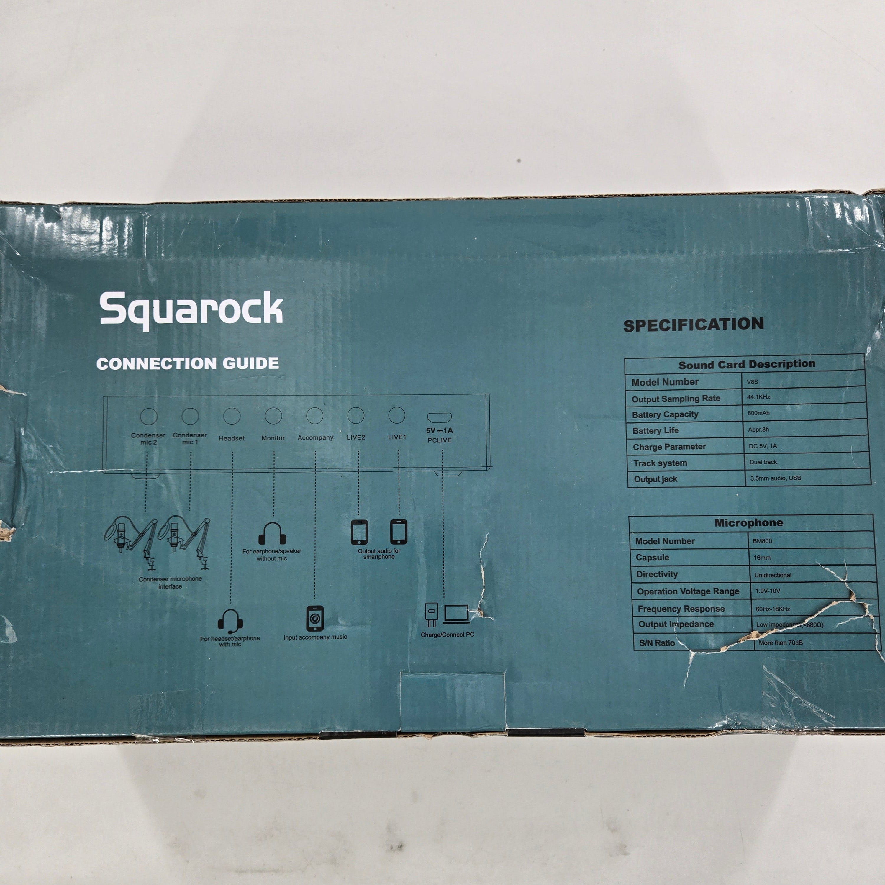 Squarock Podcast Equipment Bundle For 2, Audio Interface with Voice Changer Stud