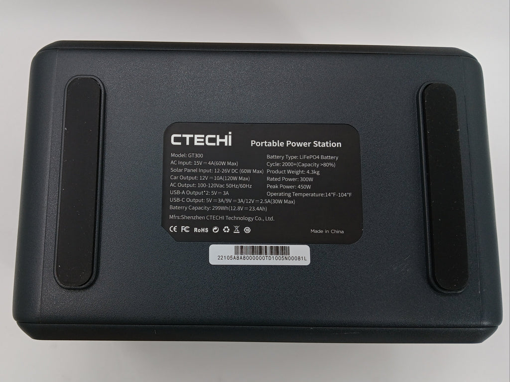 Portable Power Bank 300W 288Wh AC DC Charger Outdoor Camping Trip Backup Battery