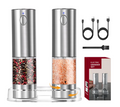 Electric Salt and Pepper Grinder Set, Automatic Gravity Salt and Pepper Grinder