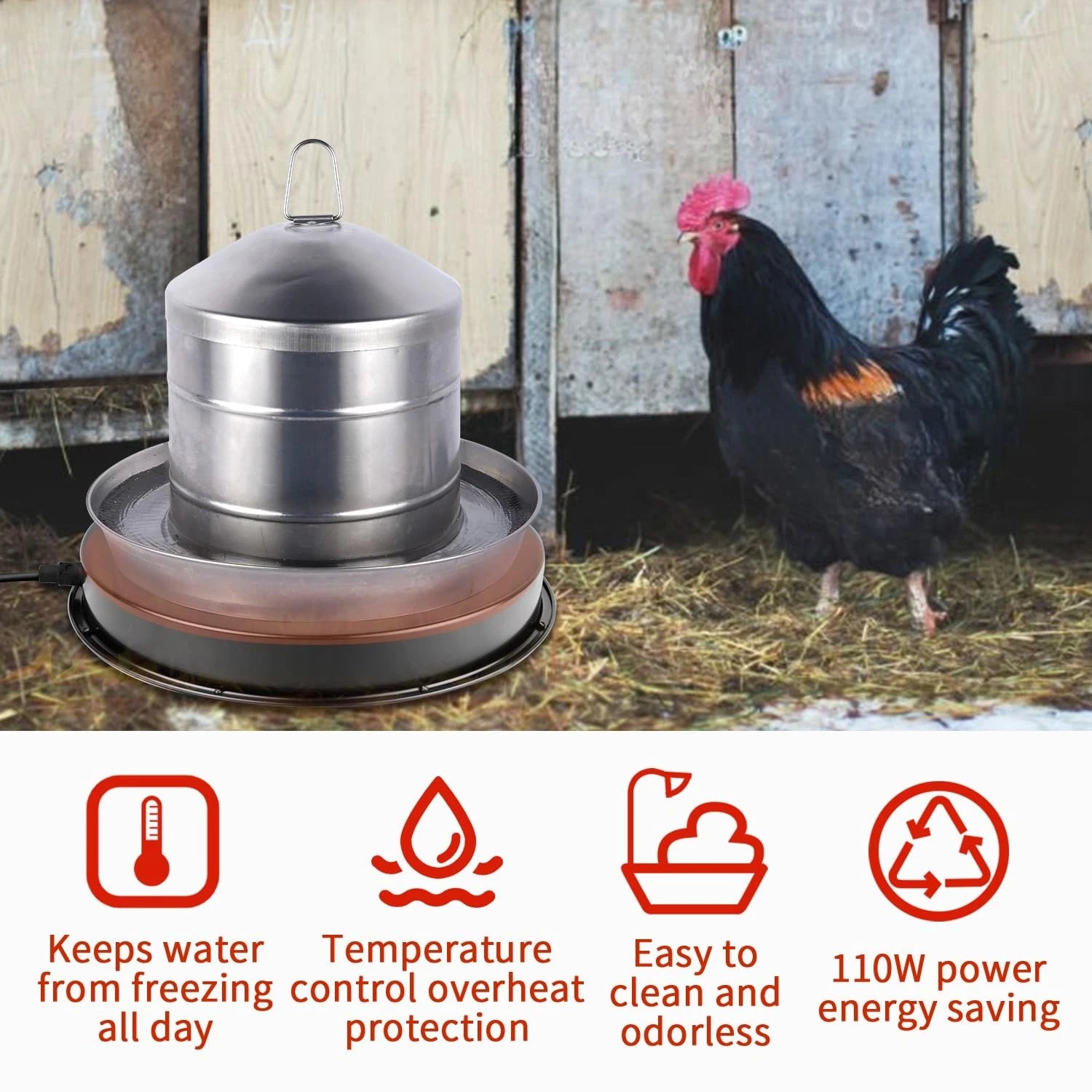 Poultry Drinker Chicken Water Heater Base