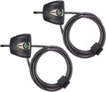 Master Lock Black Python Steel Cable Lock with Keys, Heavy Duty Anti-Theft Trail