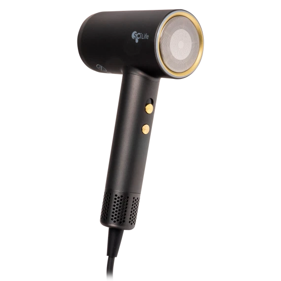 SciLife 1400W High Speed Ionic Hair Dryer with Magnetic Wall Mount (Black)