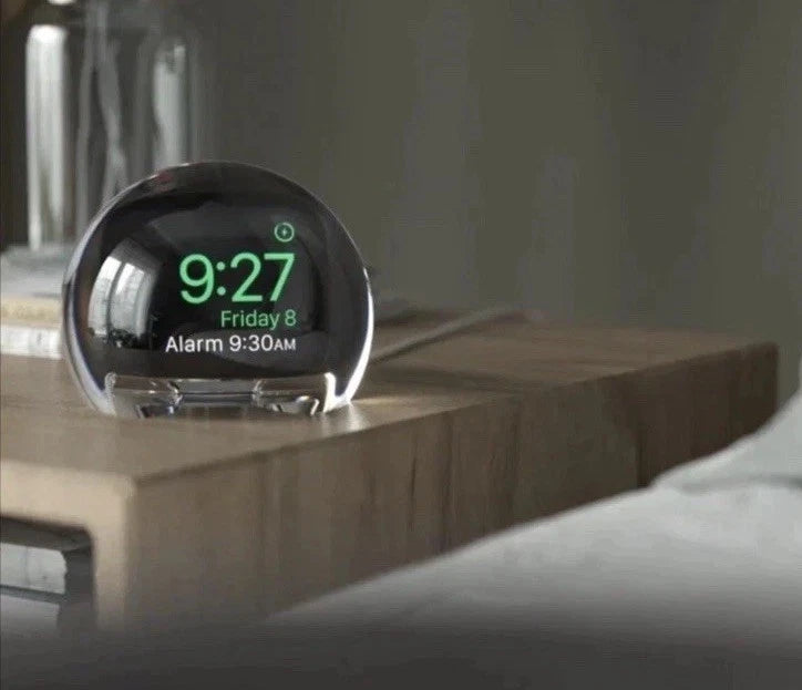 NightWatch Dock for Apple Watch Magnifying Charger Stand Clock