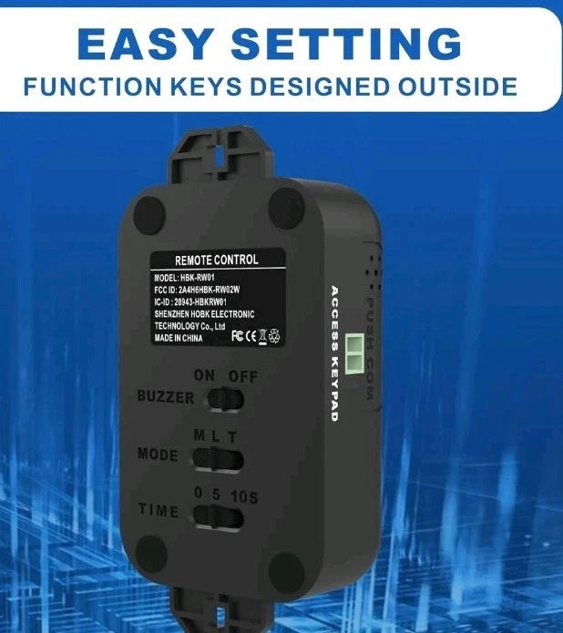 UHPPOTE HBK-R01 Black Ergonomic 2.4Ghz WiFi Remote Control Switch