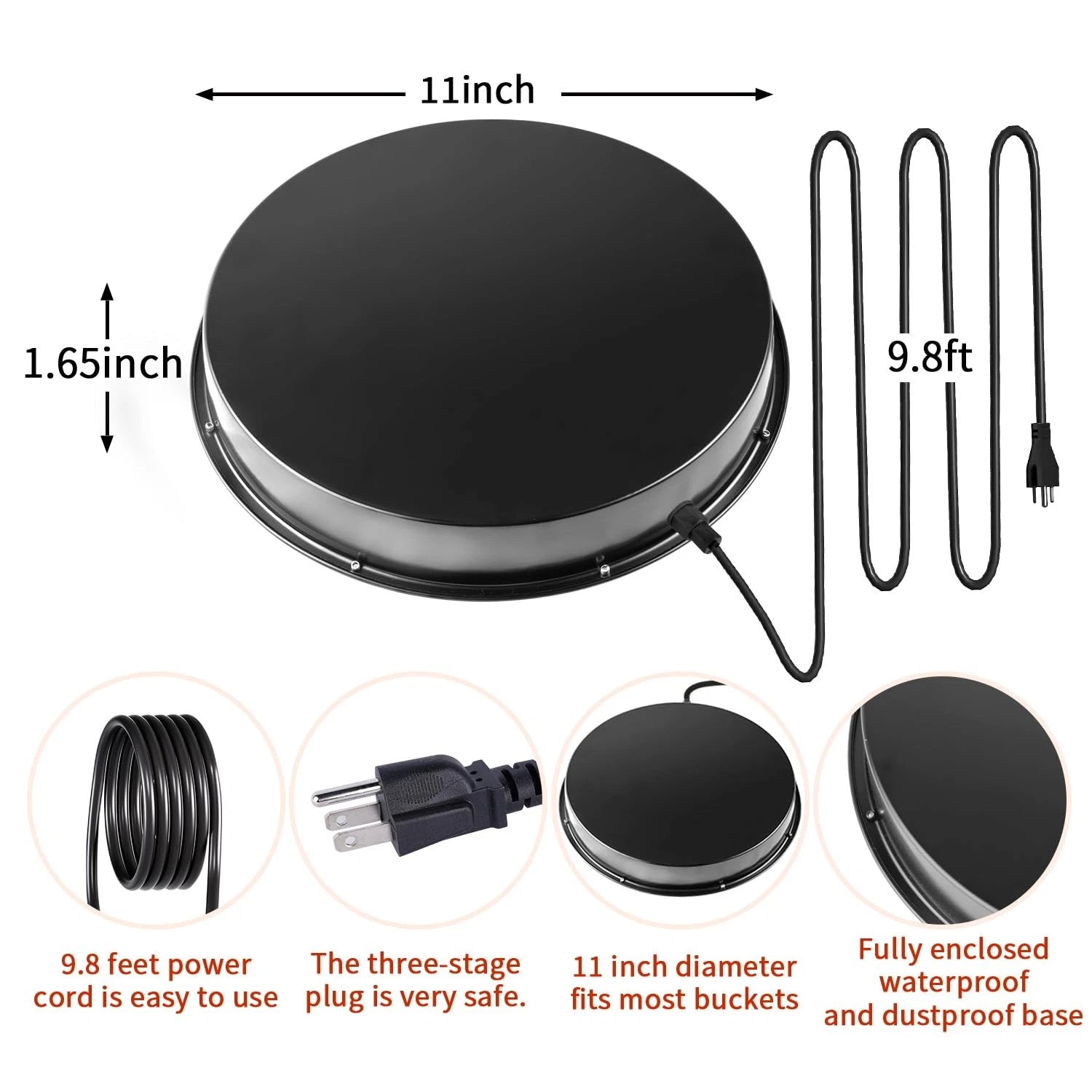 Poultry Drinker Chicken Water Heater Base