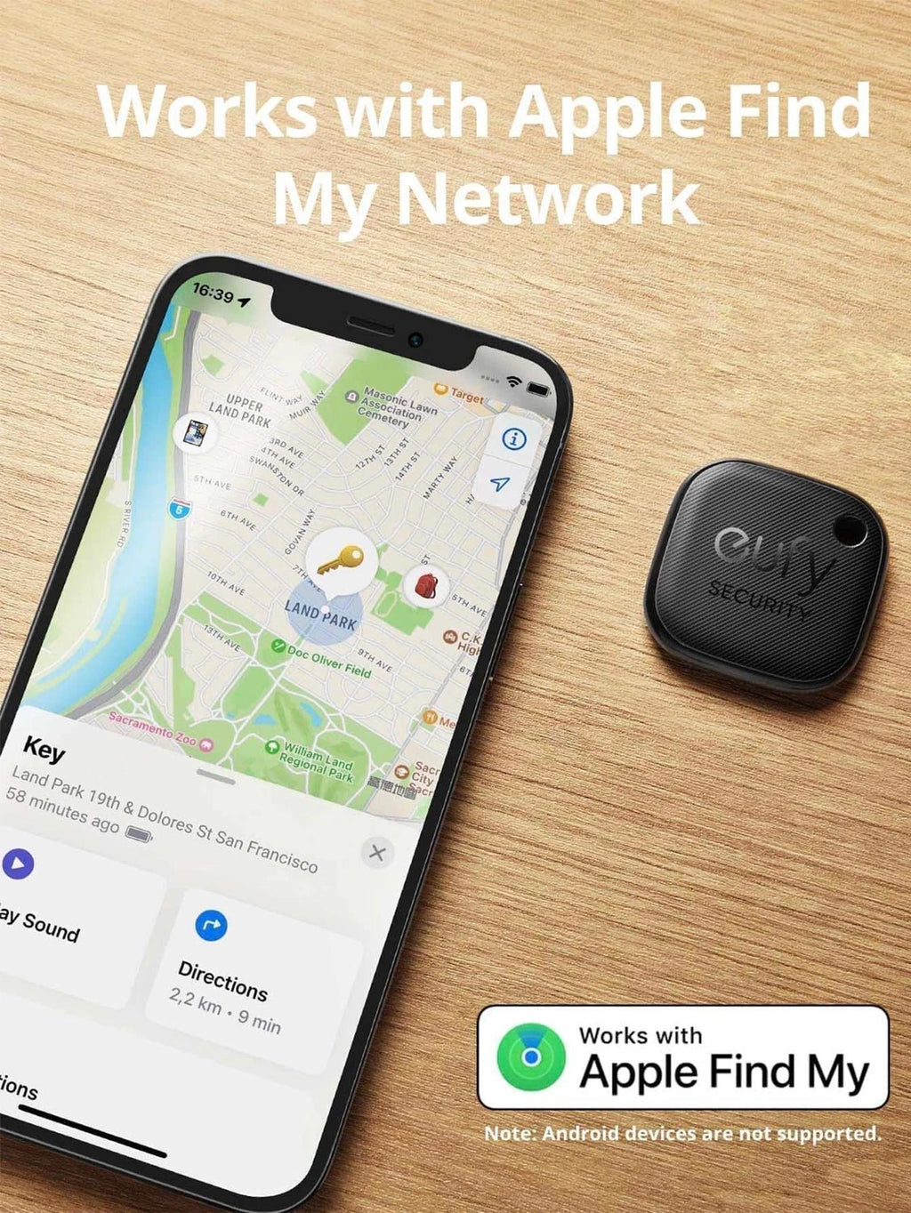 eufy SmartTrack Link Anti-lost Wireless GPS Tracker Locator Finder