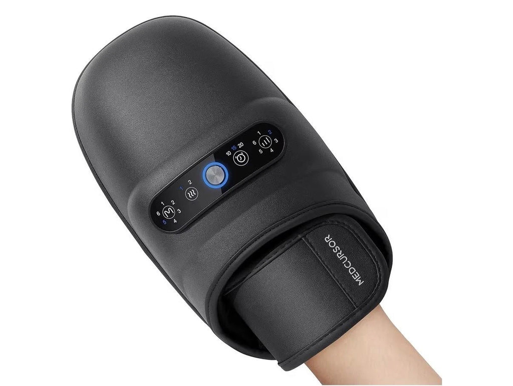 Medcursor Hand Massager With Heat Compression Rechargeable Cordless MD-HM01