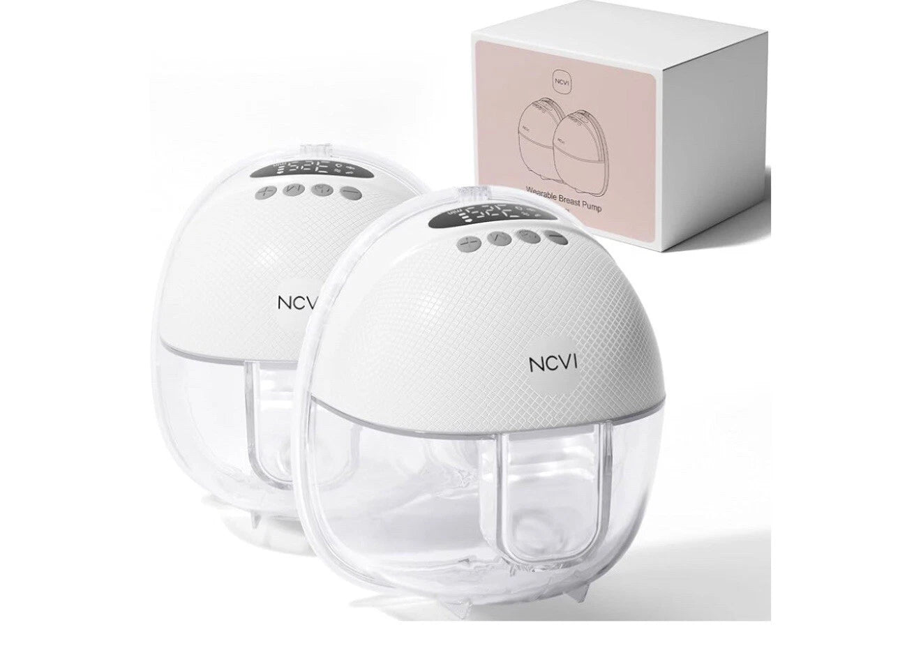 NCVI Breast Pump Hands Free 8131, Wearable Breastfeeding Pump with 4 Modes