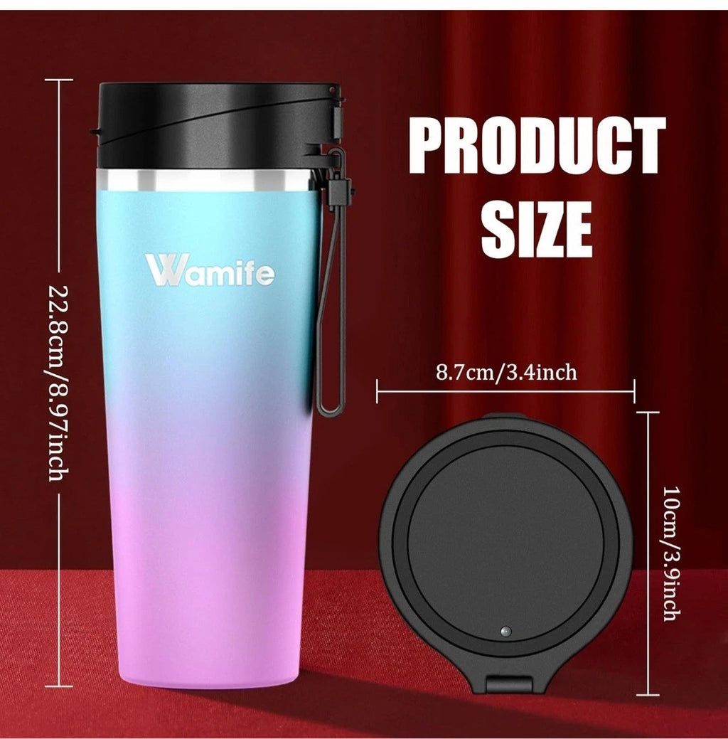 Wamife Portable Blender 16oz personal blender-Portable. USB-C Rechargeable