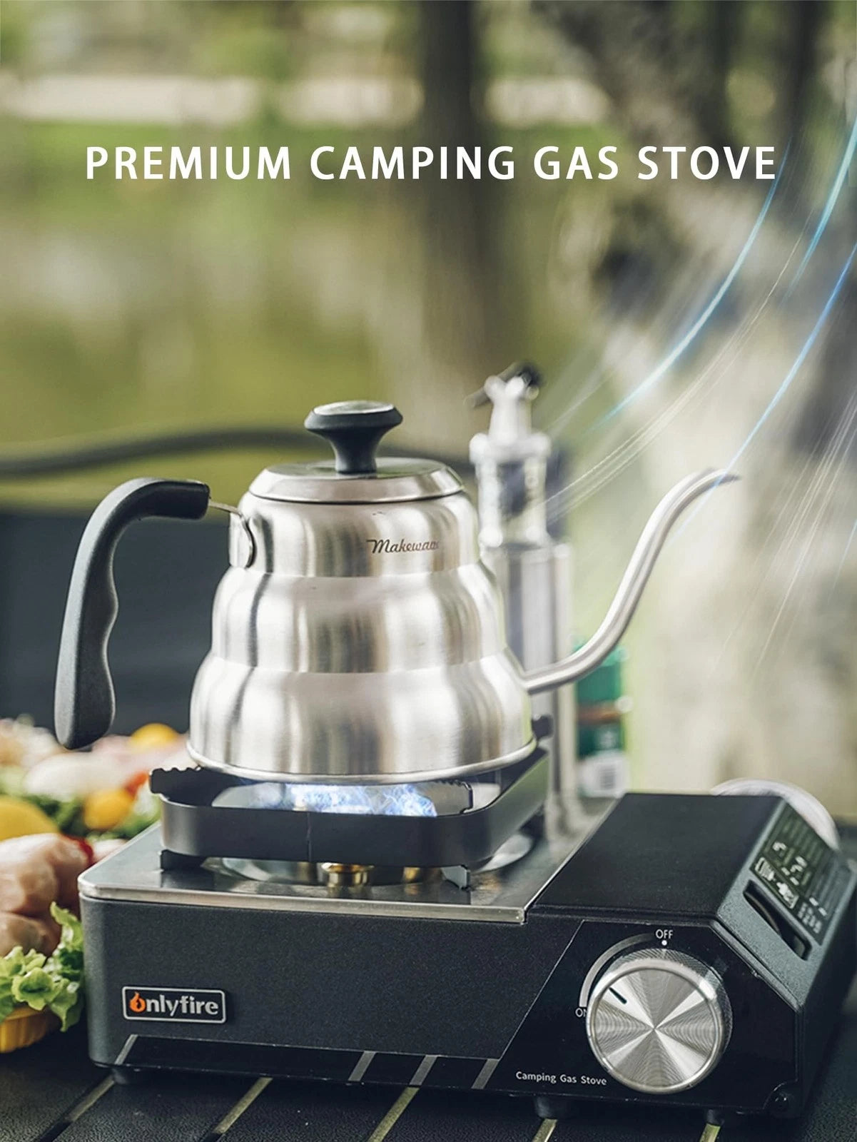 ONLYFIRE OUTDOOR LIVING Butane Gas Stove with Carrying Case, Portable Camping...