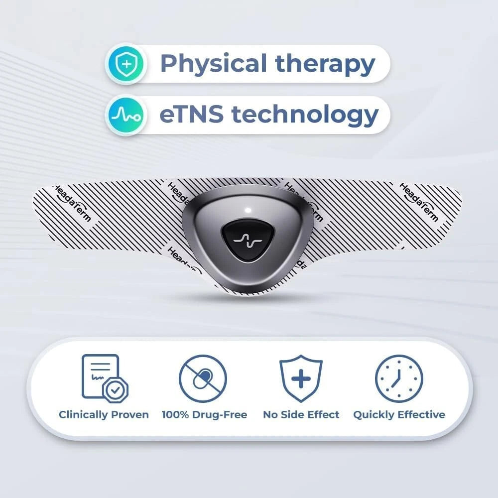 HeadaTerm-2 Migraine Relief Device e-TNS Treatment For migraine and Headache